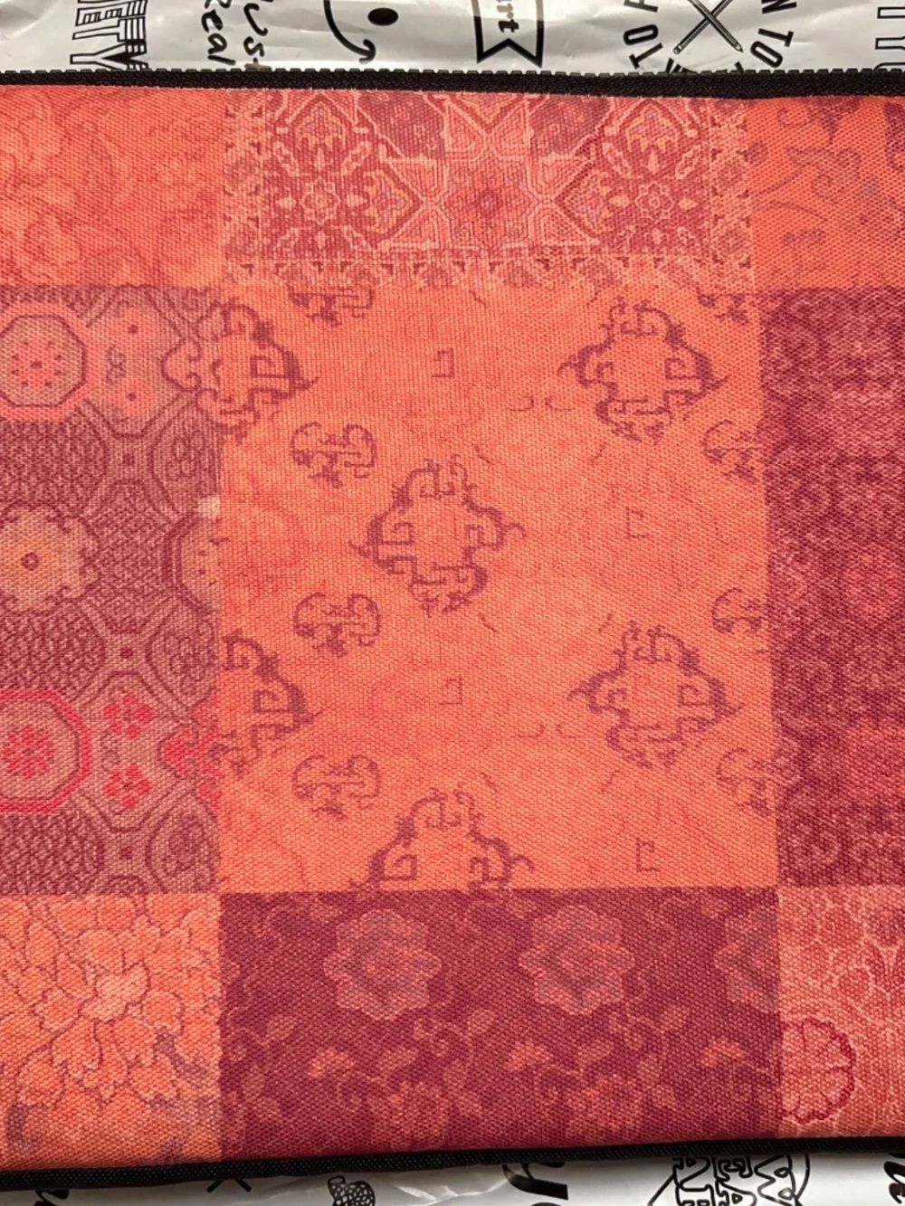 Society6 Vintage Bohemian Quilt 13” Laptop Sleeve - Burnt Orange